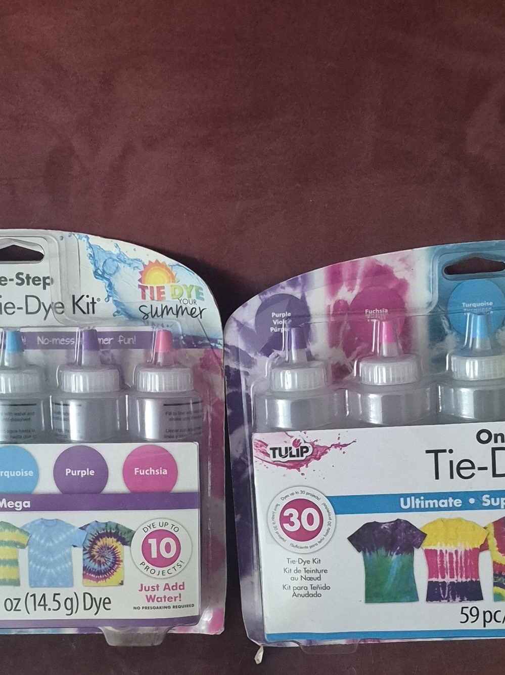 NIB- 2 Tie-Dye Kit- Easy No-Mess Party Dye Set